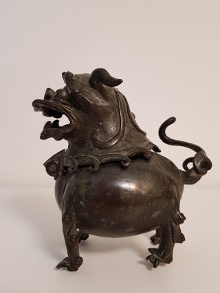 Perro leon foo incensario