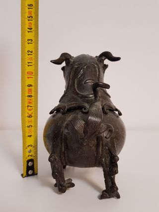 Perro leon foo incensario