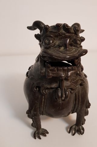 Perro leon foo incensario