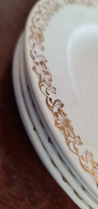 6 Platos llanos Royal China