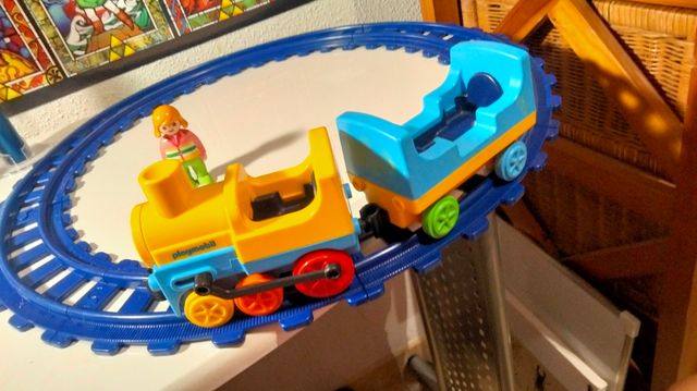 Playmobil tren 123