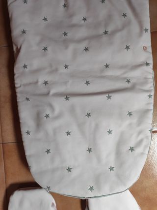 Saco y manoplas invierno silla univer rosa