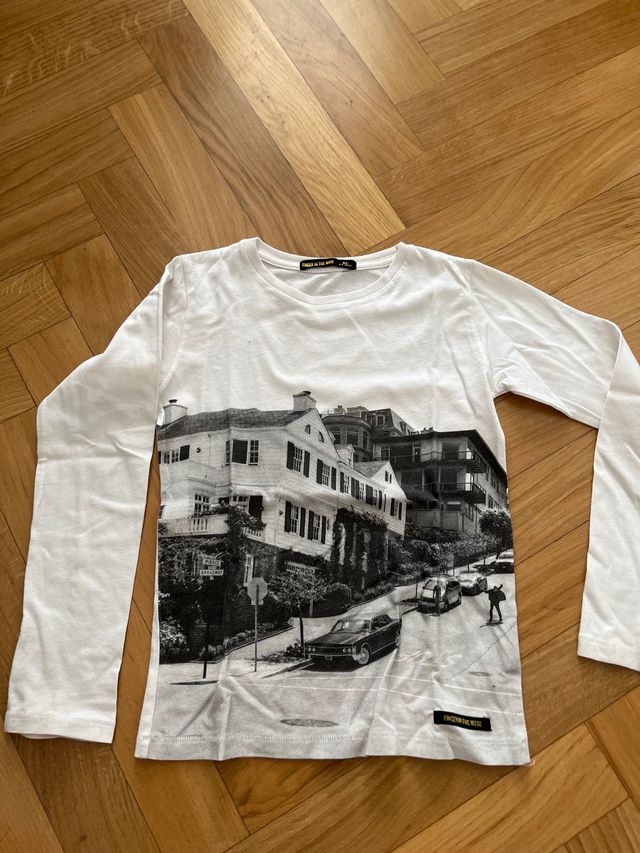 Polo blanco Finger in the Nose, talla 8-9