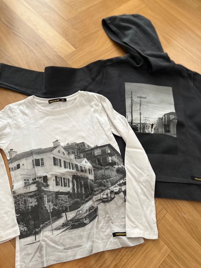 Polo blanco Finger in the Nose, talla 8-9