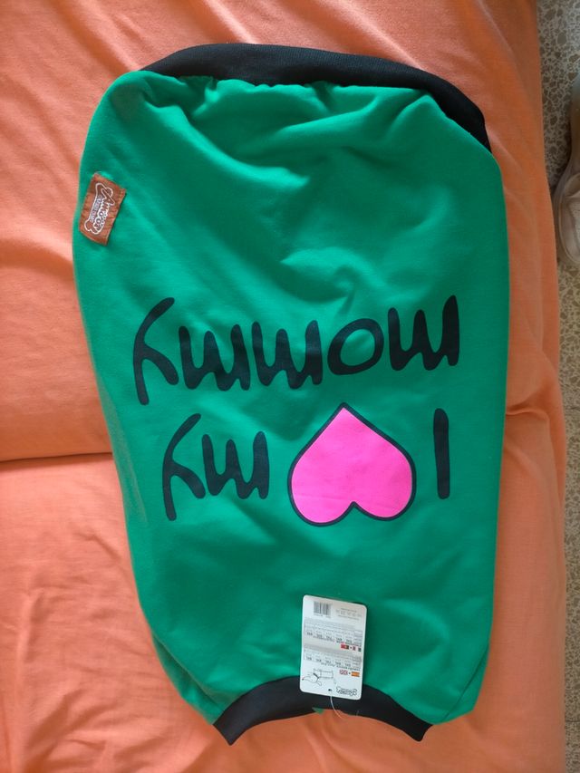 Abrigo verde perro mediano 60/65cm