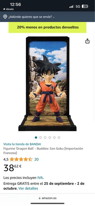 Figuras goku y vegeta
