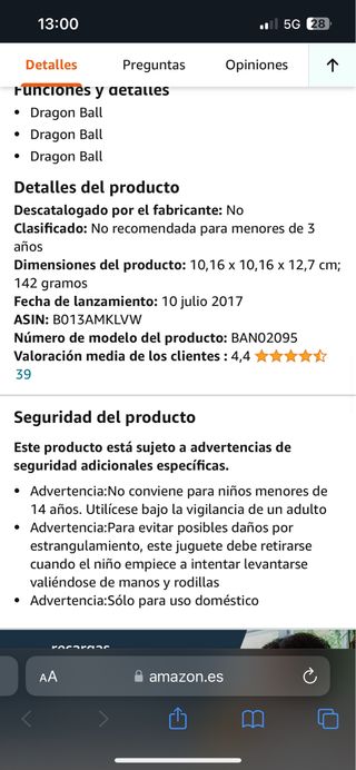 Figuras goku y vegeta