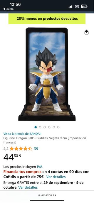 Figuras goku y vegeta