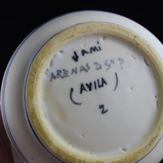 Porron de Vino de Ceramica Pintado a mano JAMI