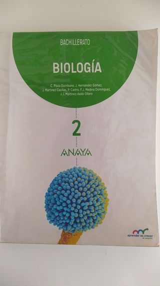Libro Biología 2 bachillerato ANAYA