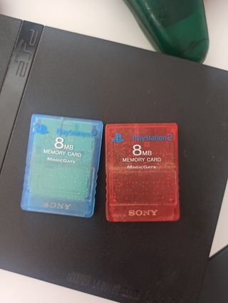 PS2 + mandos + memory card