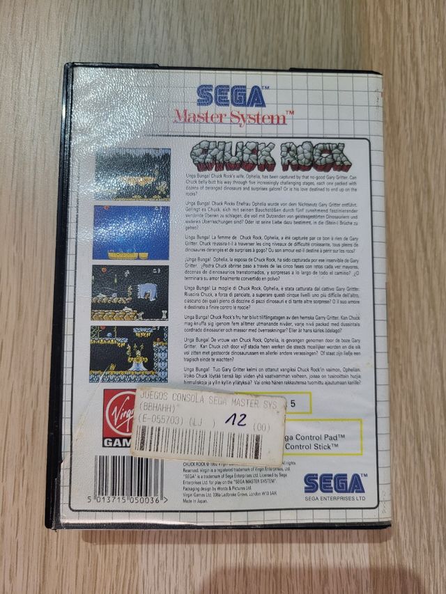 Chuck Rock Sega Master System