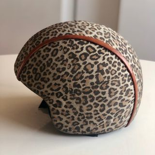 Casco de moto leopardo talla S