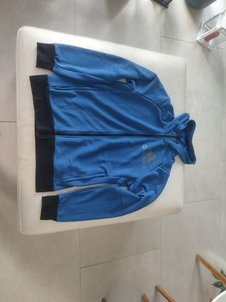 Chaqueta chándal Adidas azul. Talla S