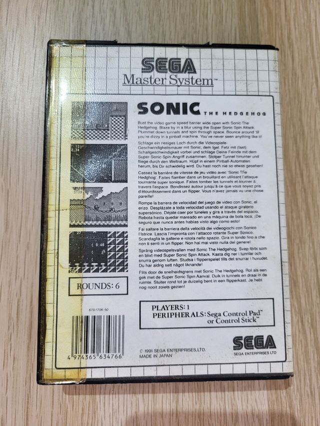 Sonic Sega Master System
