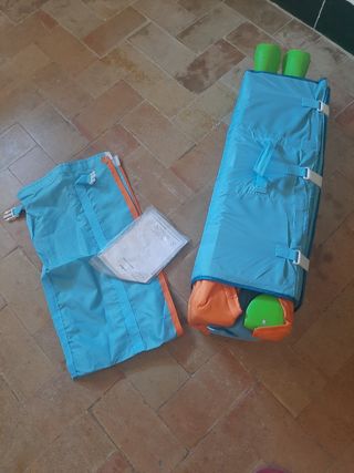 colchón y parque cuna de bebé Olmitos