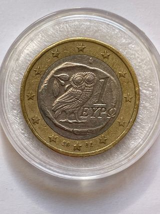 Moneda Coleccion 1 Euro Grecia 2002(1er Mapa)