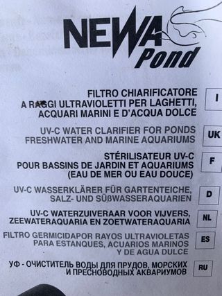 Newa Pond Pure Light UV-C Lampada Sterilizzatrice
