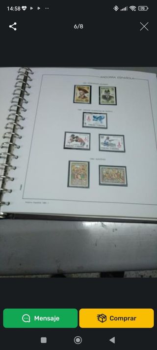 Sellos de Andorra España y Francia