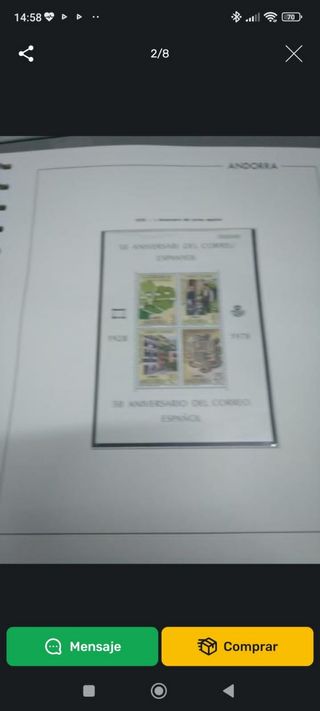 Sellos de Andorra España y Francia