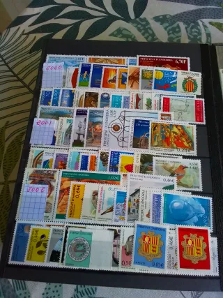 Sellos de Andorra España y Francia