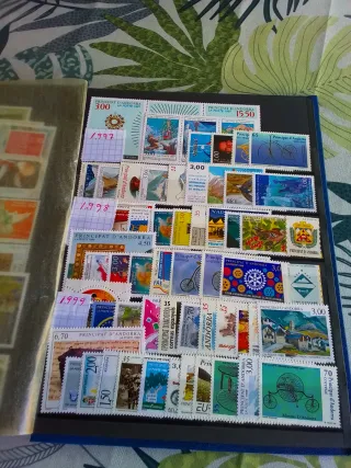 Sellos de Andorra España y Francia