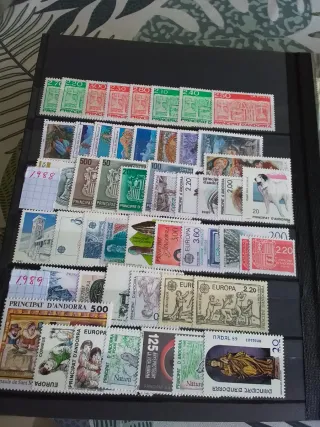 Sellos de Andorra España y Francia