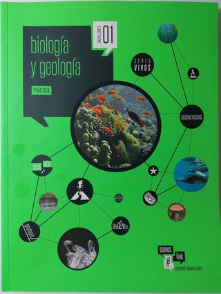 LIBRO DE BIOLOGÍA Y GEOLOGÍA, 1° BACH, Edelvives.