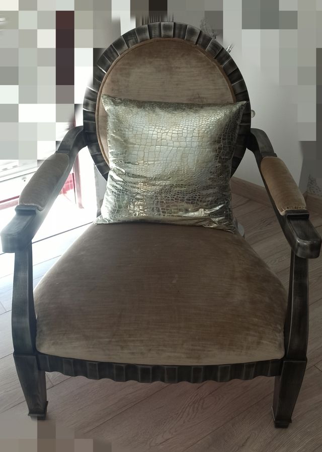 Butacas individuales de serraje beige