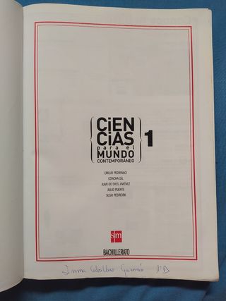 Ciencias para el mundo contemporáneo