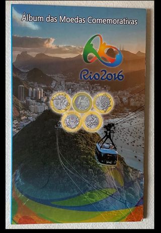 ALBUM COLEC. 16 MONEDAS OLIMPIADAS BRASIL RIO 2016