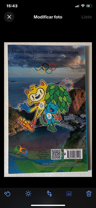 ALBUM COLEC. 16 MONEDAS OLIMPIADAS BRASIL RIO 2016