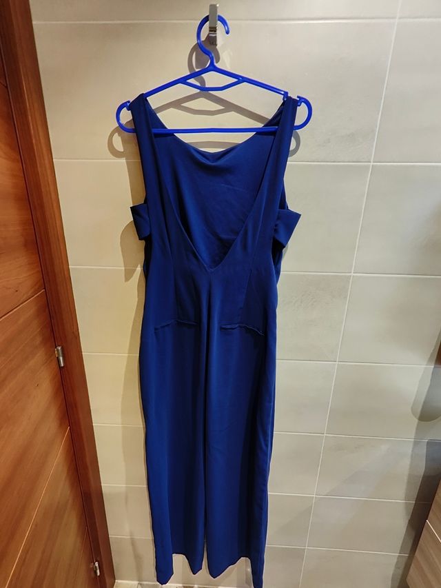 Mono largo azul Zara eventos