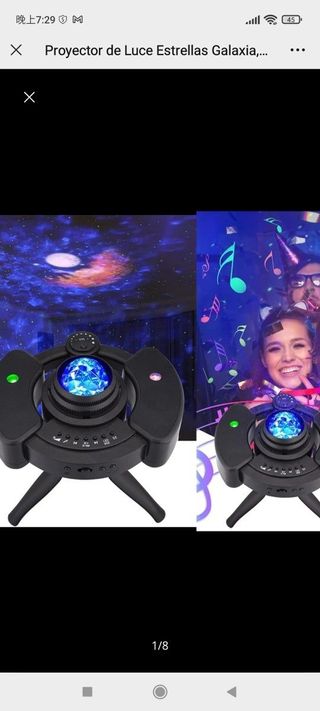 Proyector de Luce Estrellas Galaxia, Proyector Est