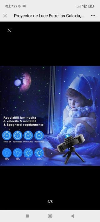 Proyector de Luce Estrellas Galaxia, Proyector Est