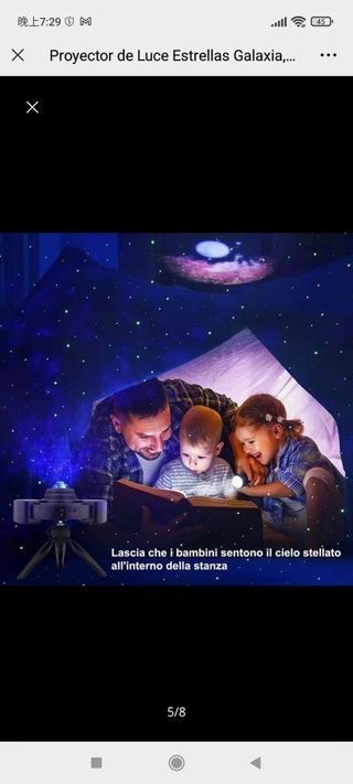 Proyector de Luce Estrellas Galaxia, Proyector Est