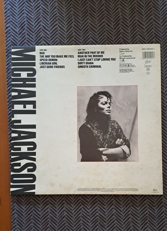 Vinile Bad Michael Jackson