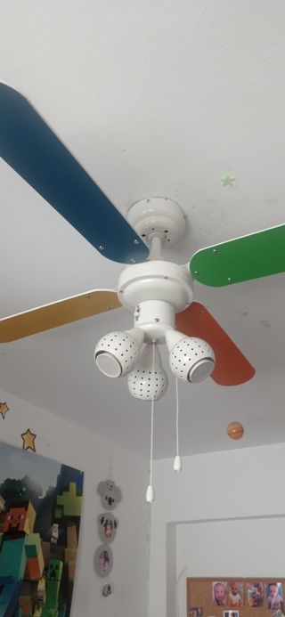 LÁMPARA VENTILADOR TECHO 