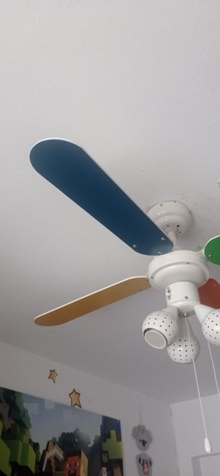 LÁMPARA VENTILADOR TECHO 
