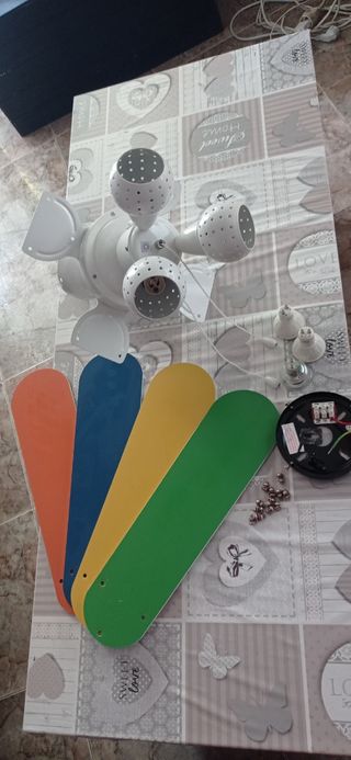 LÁMPARA VENTILADOR TECHO 