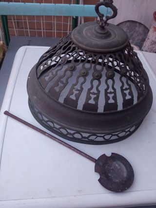 Pesas, brasero, badila, terminales niquelado, bola