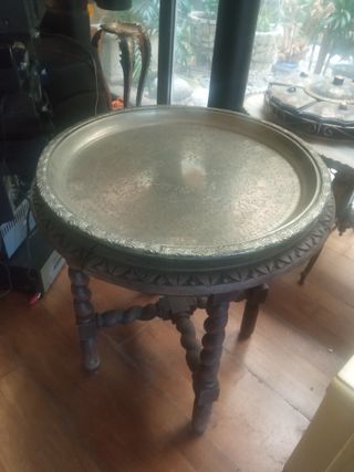 Pesas, brasero, badila, terminales niquelado, bola