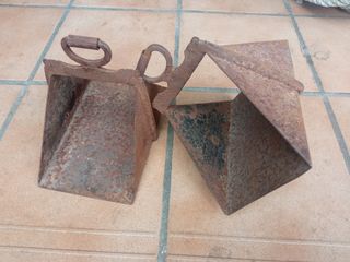 Pesas, brasero, badila, terminales niquelado, bola