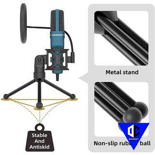 TONOR PC Micrófono de Cardioide Condensador TC777