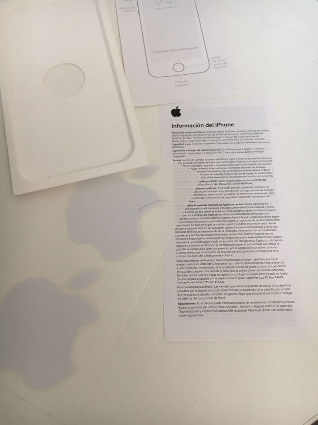 Caja vacía para iPhone SE, Rose Gold, 32 Gb