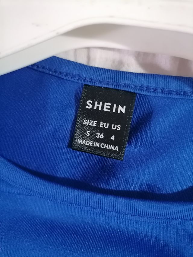 Body shein blu elettrico nuovo
