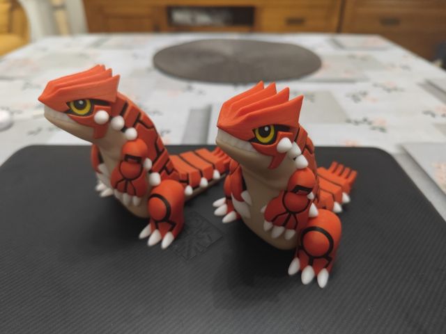 Groudon impreso en 3D