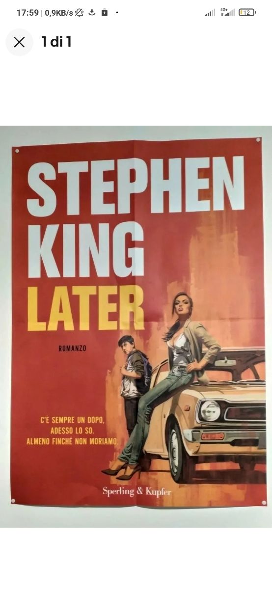 STEPHEN KING LATER POSTER