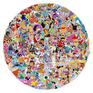 100 Autocolantes Disney Bonecos Cartoons Criança