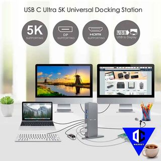 WAVLINK Ultra HD/5K USB 3.0 & USB C Universal Dock